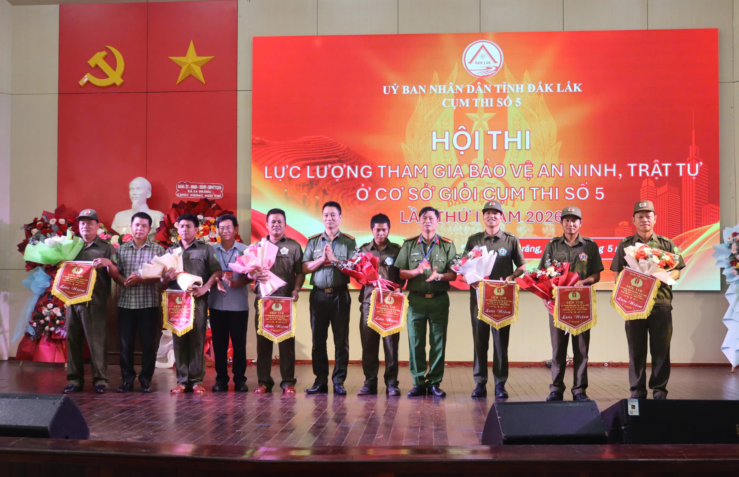 Sôi nổi Hội thi Lực lượng tham gia bảo vệ an ninh trật tự ở cơ sở giỏi Cụm thi đua số 5 năm 2026