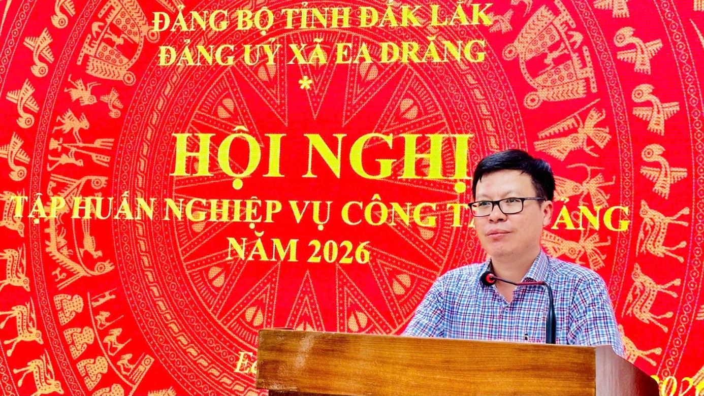 Hội nghị tập huấn nghiệp vụ công tác Đảng năm 2026
