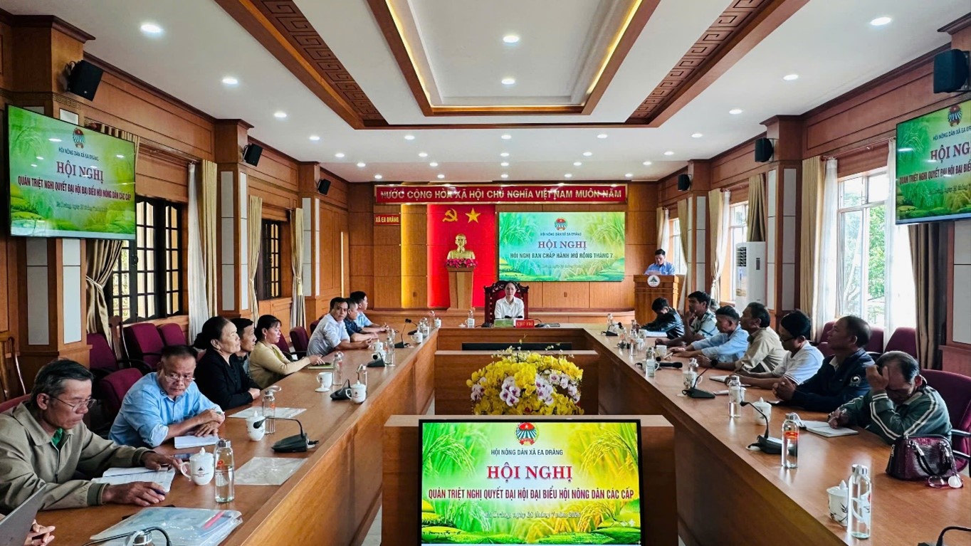 Hội Nông dân xã Ea Drăng hội nghị Ban Chấp hành mở rộng tháng 7 năm 2026