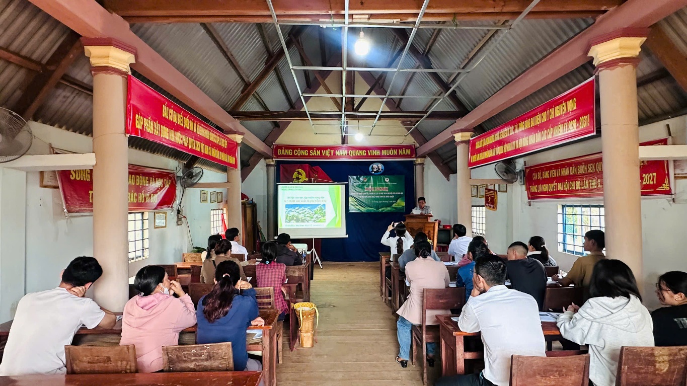 Hội nghị tập huấn kỹ thuật canh tác, chăm sóc cây Cà phê thích ứng biến đổi khí hậu và ứng dụng công nghệ trong canh tác nông nghiệp
