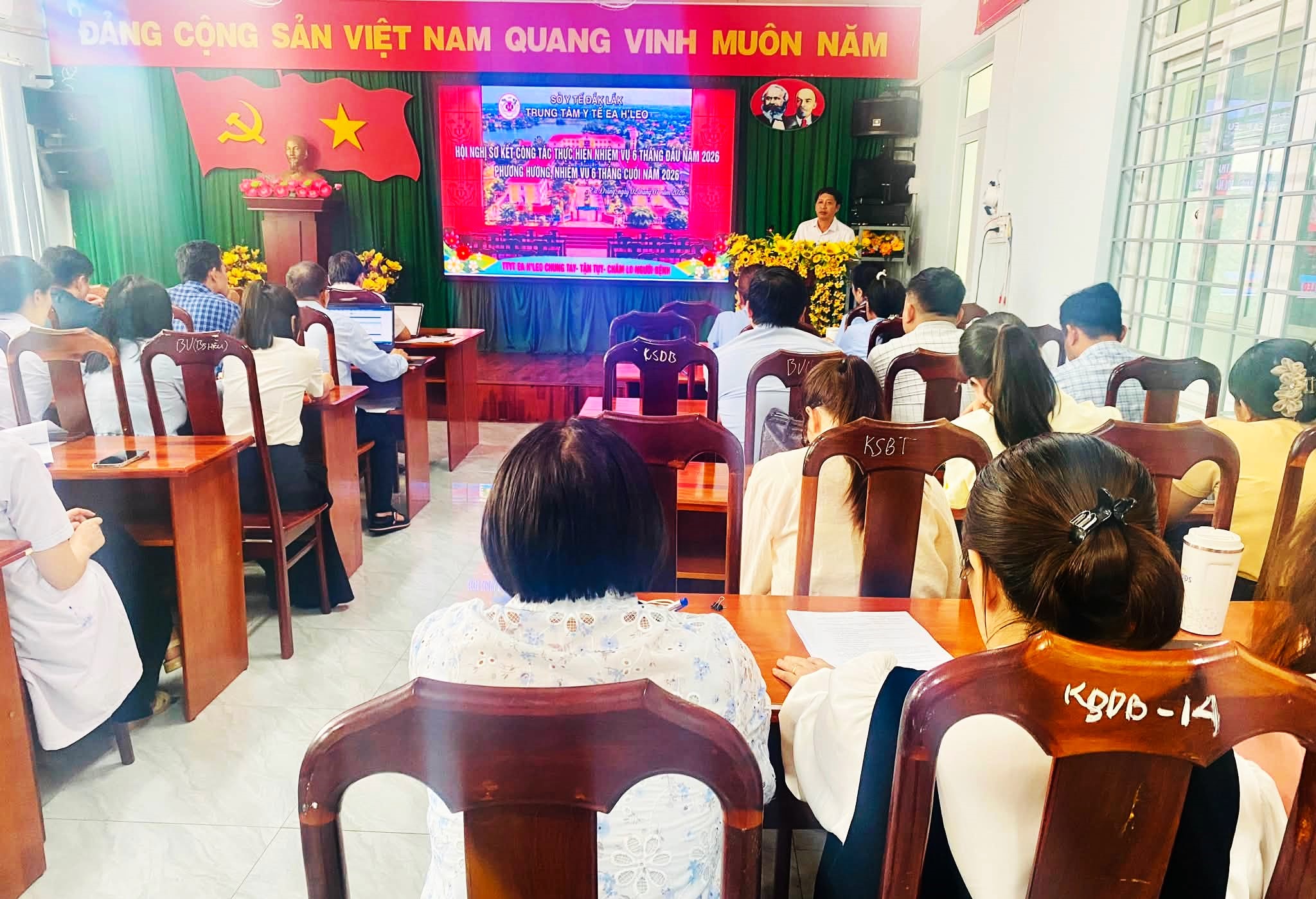 Trung tâm Y tế Ea H’leo tổ chức hội nghị sơ kết công tác 6 tháng đầu năm 2026