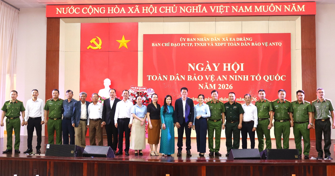 Xã Ea Drăng tổ chức Ngày hội toàn dân bảo vệ  an ninh Tổ quốc năm 2026